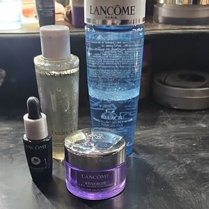 Lancome Skincare Collection with Blue and Purple Accents